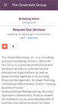 Mobile Screenshot of cloverdalegroupinc.com